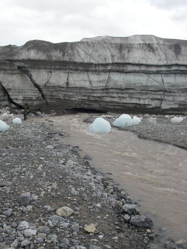 Sub-glacial meltwater stream