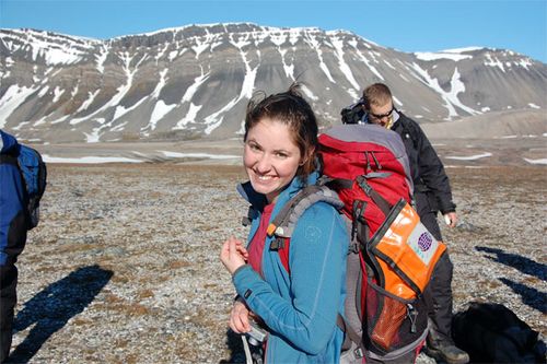 Svalbard REU student Emily Mortazavi