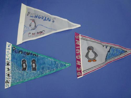 Wow! Look at these penguin flags!
