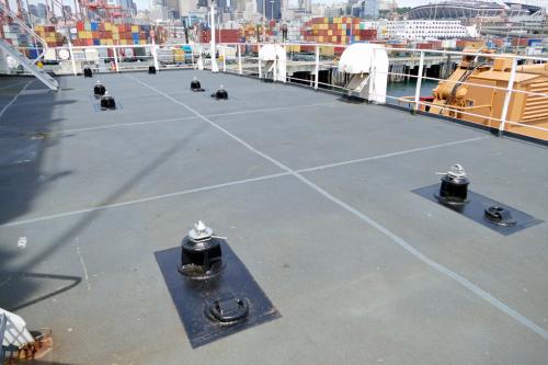 Forecastle Container Anchor Points on USCGC Healy