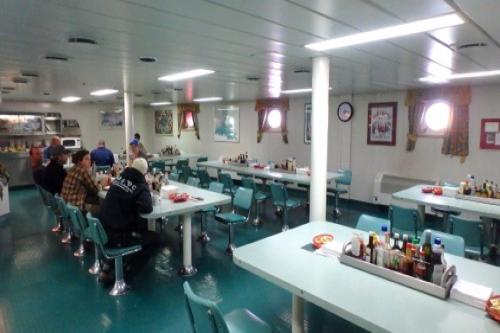Eating in the galley