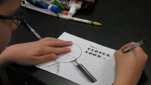 Mill Creek students created engaging &quot;Take a Closer Look&quot; questions