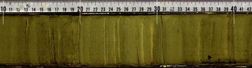 Sample sediment core.  Photo courtesy of International Atomic Energy Agency.