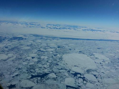 Sea Ice visible from the C-130 window
