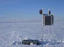 Seismic station on the ice
