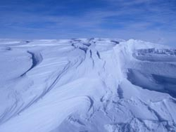 Snow drifts on the West Antarctic Ice Sheet
