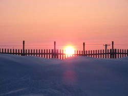 Sunrise in Barrow, Alaska