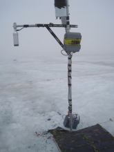 Weather station on Glacier.