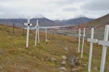Small cemetery in Longyearbyen