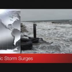 Screen shot of video title Arctic Storm Surges