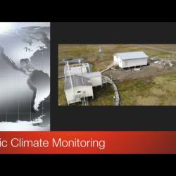 Screen shot of video title Arctic Climate Monitoring