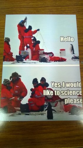 Science postcard