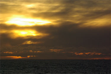 Antarctica sunset