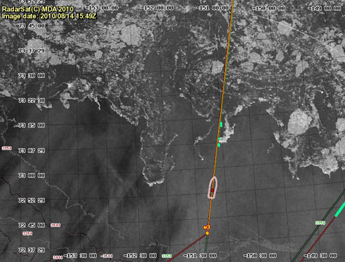 Example RadarSat Imagery from Healy Map Server