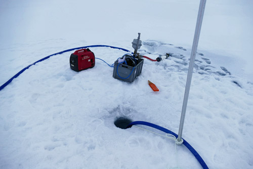 On-ice Beryllium Pumping Rig