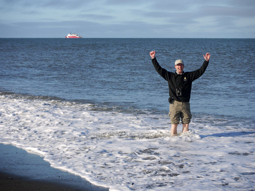 Bill Schmoker in Arctic Ocean