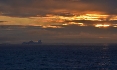Icebergs at Sunset, Southern Greenland