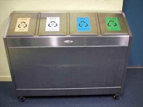 A recycling bin at Scott Base.