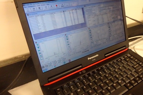 Flow injection analyzer computer readout