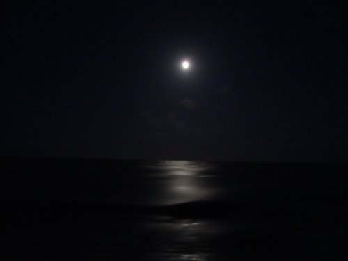 Frazil ice and a full moon - breathtaking