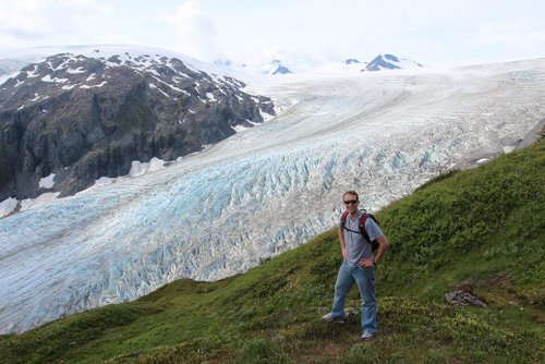 ENS Schwartz at a glacier