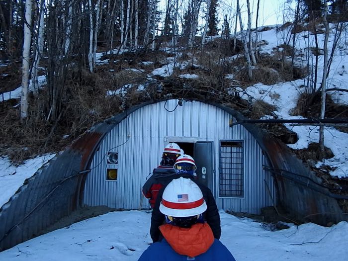Entering the Permafrost Tunnel