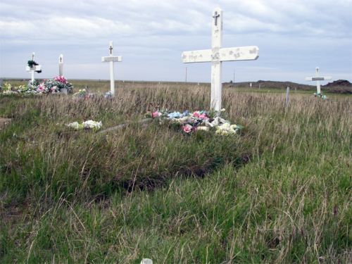 New Cemetery With Mounded Graves