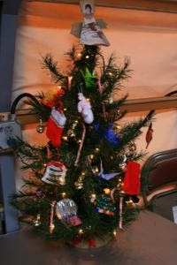 Holiday Tree in the Galley