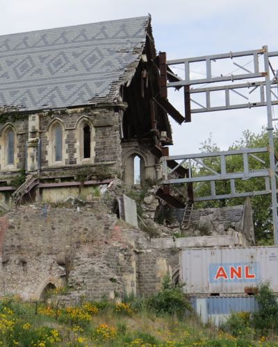 Christchurch Cathedral since Earthquake in 2011