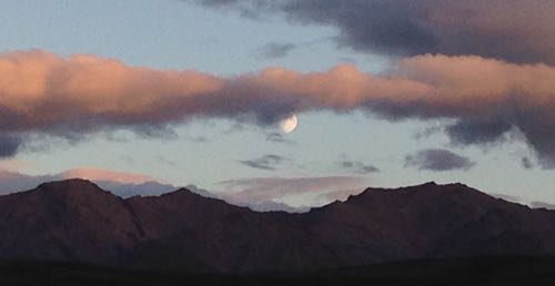 Moon over Comb Mountian
