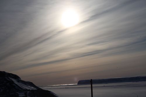 The Arctic Sun over South Mountain