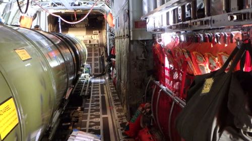 Inside view of C-130