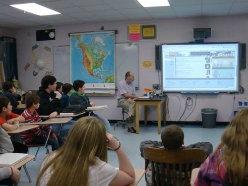 NCS 6th, 7th & 8th graders view the PolarTREC web site 2013 expeditions