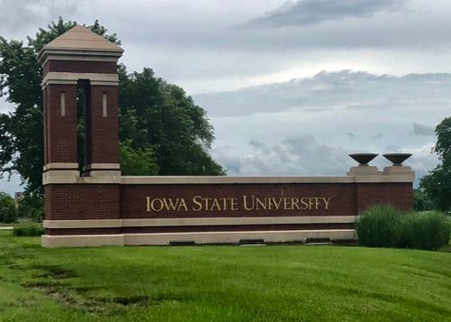Iowa State sign