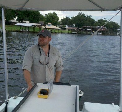 Dr. Mike Lowe on the water in Mississippi!  Photo courtesy of Dr. Mike Lowe.