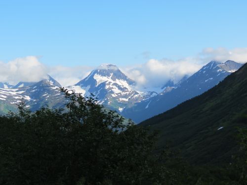 Distant mountain views in Chugach National Forest.