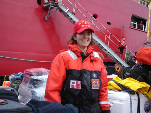 Karen is a Marine Science Technician onboard the Healy.