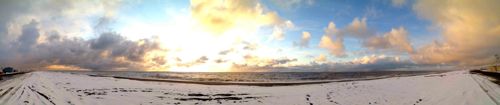 A panorama taken on the beach near NARL. 