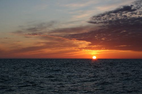 Bering sea sunset