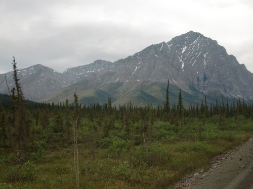 View heading out of the Brooks Range on June 8