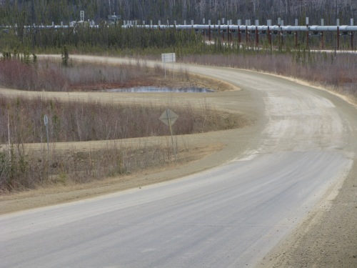 A typical view on the Dalton Highway