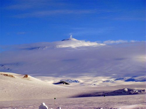 Mt. Erebus Watches Over Us