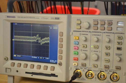 Changing the oscilloscope reading