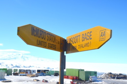 Signs at Scott Base