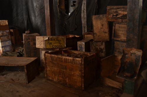 Cargo boxes at Discovery Hut