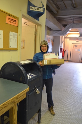 Michelle Brown at the Post Office