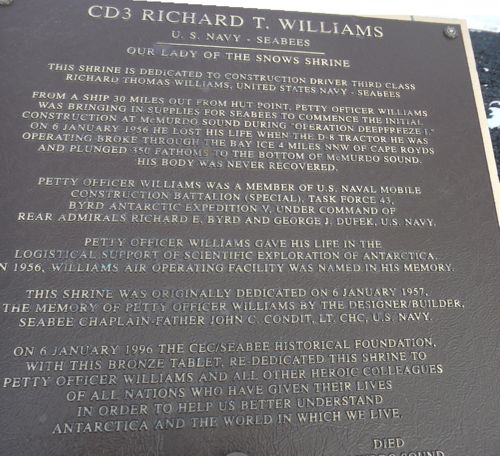 Richard T Williams Plaque