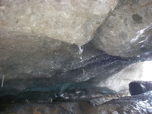 Ice cave melting