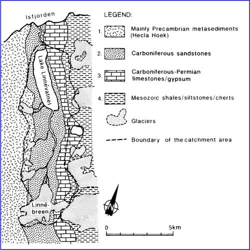 Basic geology of the Linne Valley