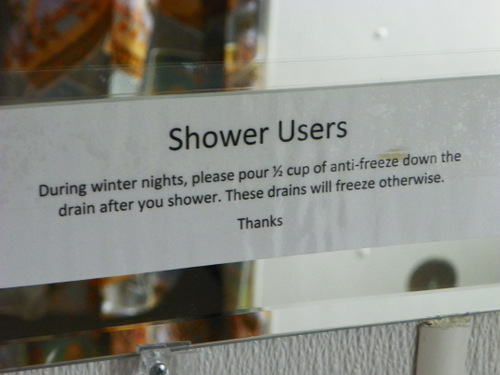 No Frozen Showers